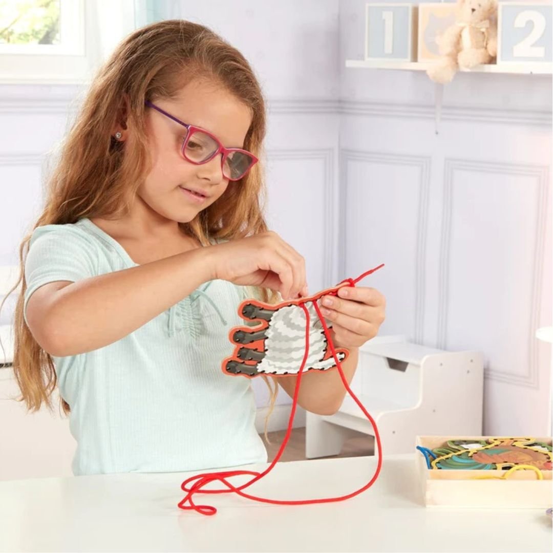 ร้อยเชือกชุดฟาร์มสัตว์ 5 ชิ้น ,ร้อยเชือก,สัวต์ฟาร์ม,ของเล่นเสริมทักษะการเรียนรู้, ของเล่นเสริมพัฒนาการเด็กอนุบาล, สื่อการสอนปฐมวัย, พร้อมส่ง