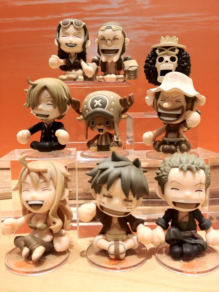 Straw Hat Pirates Chikai Set ของแท้ JP แมวทอง - Besmile Bandai [โมเดลวันพีช] (9 ตัว)