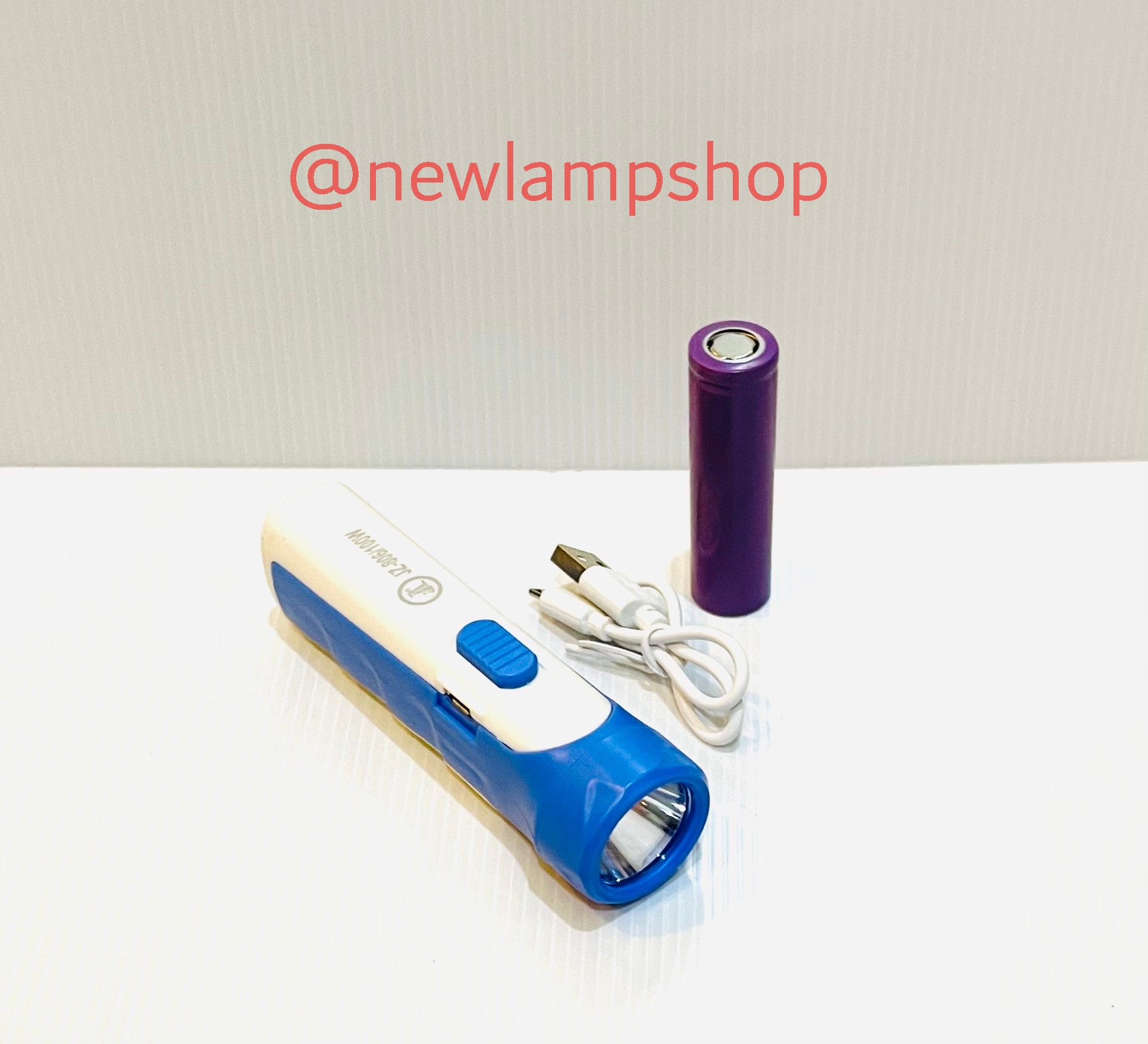 ไฟฉายกระบอก LED 806 ชุดพร้อมถ่านและสายชาร์จ usb