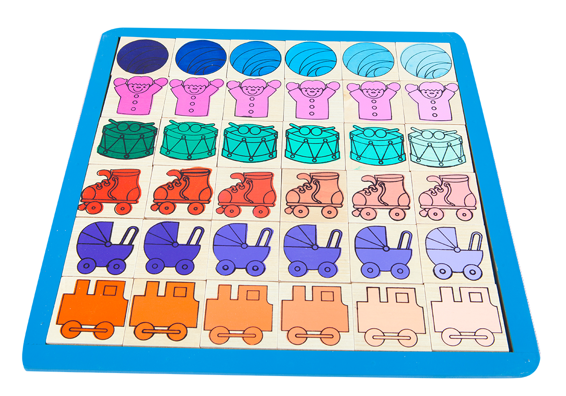 เกมกิจกรรมการรับรู้เรื่องสี , ของเล่นไม้, ของเล่นเสริมพัฒนาการ, ของเล่น,สื่อการสอนปฐมวัย