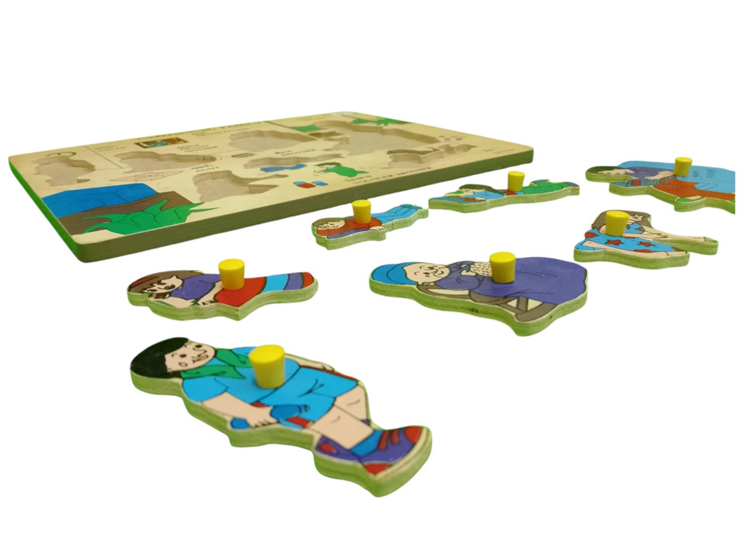 ภาพตัดต่อ ครอบครัว (8 ชิ้น) , ของเล่นไม้, ของเล่นเสริมพัฒนาการ, ของเล่นเด็กอนุบาล, สื่อการสอนเด็กอนุบาล