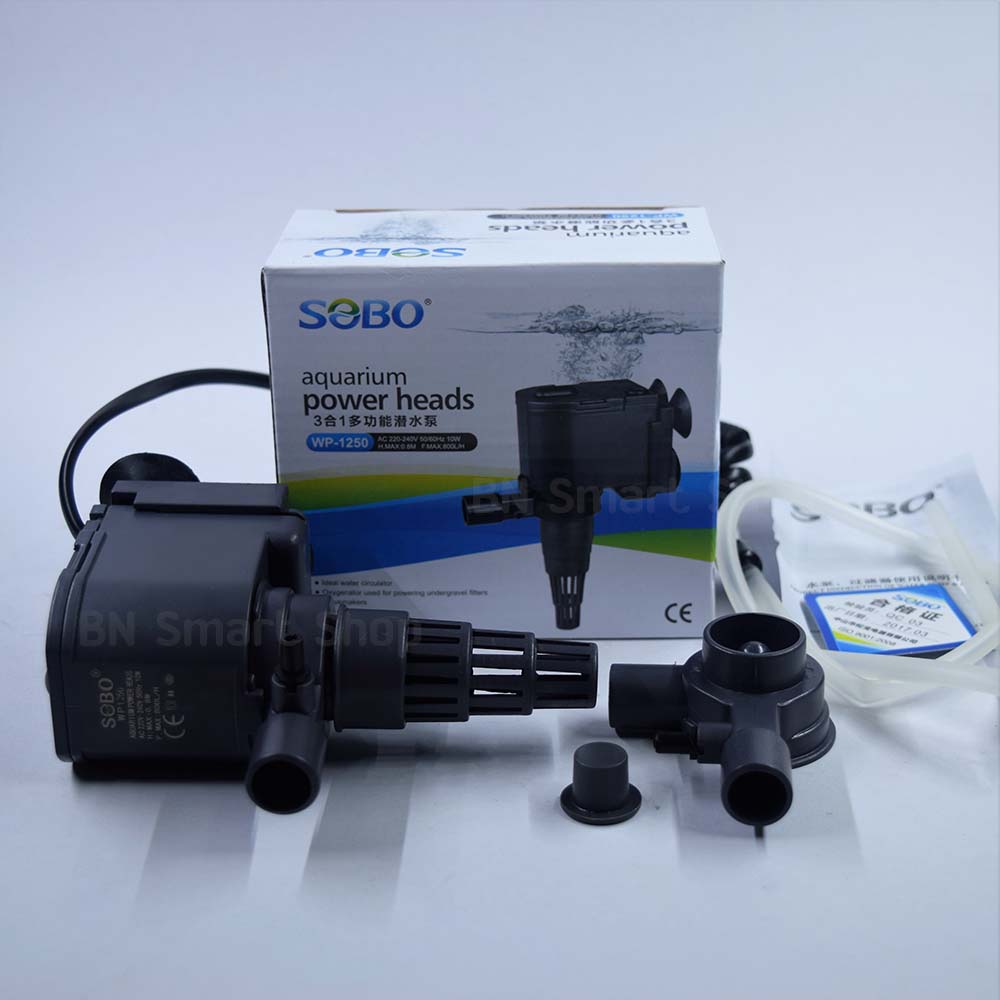 ปั้มน้ำ SOBO WP-1250 กำลังไฟ 10 วัตต์ เหมาะกับตู้ปลากุ้งขนาด 20-24 นิ้ว