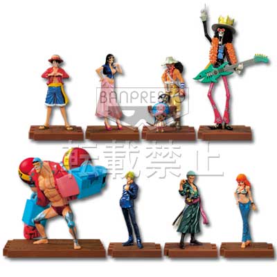Straw Hat Pirates New World Set ของแท้ JP แมวทอง - Ichiban Kuji Banpresto [โมเดลวันพีช] (9 ตัว + เรือ)