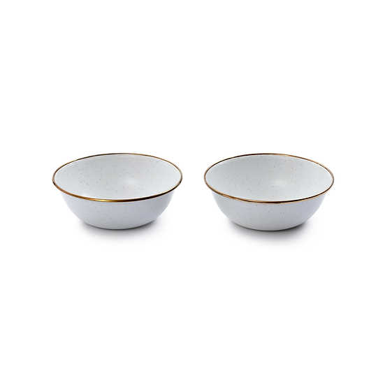 Barebones Enamel Bowl Set White CKW-390