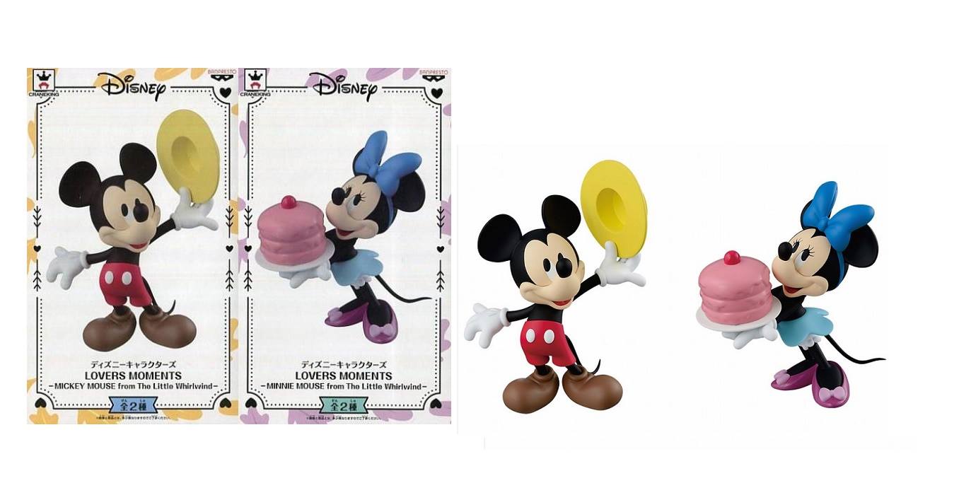 Mickey & Minnie Mouse The Little Whirlwind ของแท้ JP - Lovers Moments Banpresto [โมเดล Disney] (2 ตัว)