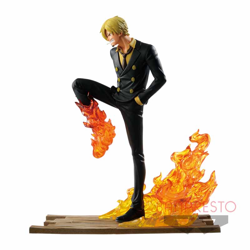 Zoro & Sanji ของแท้ JP แมวทอง - Log File Selection Banpresto [โมเดลวันพีช] (2 ตัว)