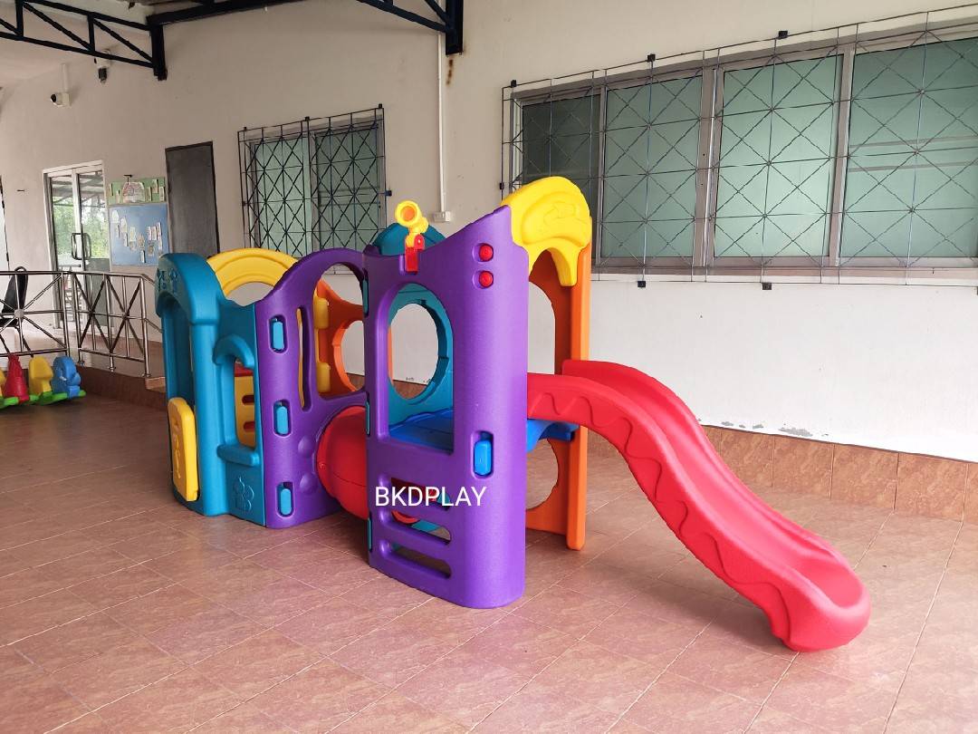 ปราสาทเจ้าหญิงเจ้าชาย ผจญภัยกระดานลื่น ,สไลเดอร์เด็ก กระดานลื่น2ทาง ,พร้อมท่อลอด, ของเล่น,เครื่องเล่นสนามกลางแจ้ง เครื่องเล่นสนามในร่ม