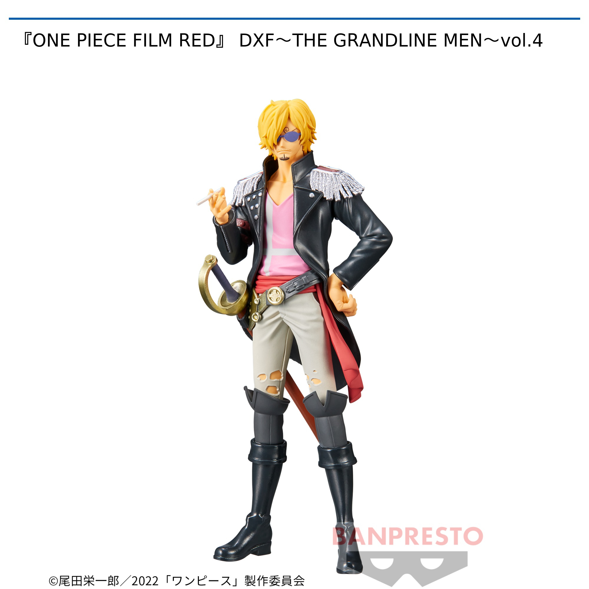 Sanji Film Red ของแท้ JP แมวทอง - Grandline Men Banpresto [โมเดลวันพีช]