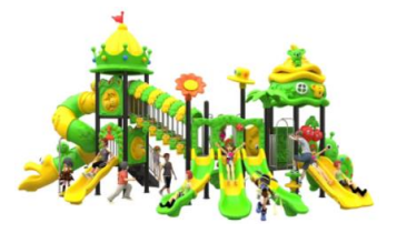 เครื่องเล่นสนามชุด Snail Tripple Slide (Green) เครื่องเล่นสนามกลางแจ้ง