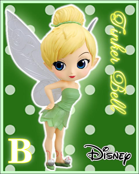 Tinker Bell Leaf Drees - Pastel Color ของแท้ JP - Q Posket Banpresto [โมเดล Disney]