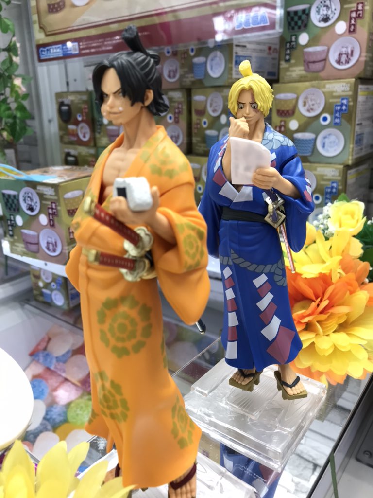 Ace & Sabo Wano ของแท้ JP แมวทอง - Magazine Figure Banpresto [โมเดลวันพีช] (2 ตัว)