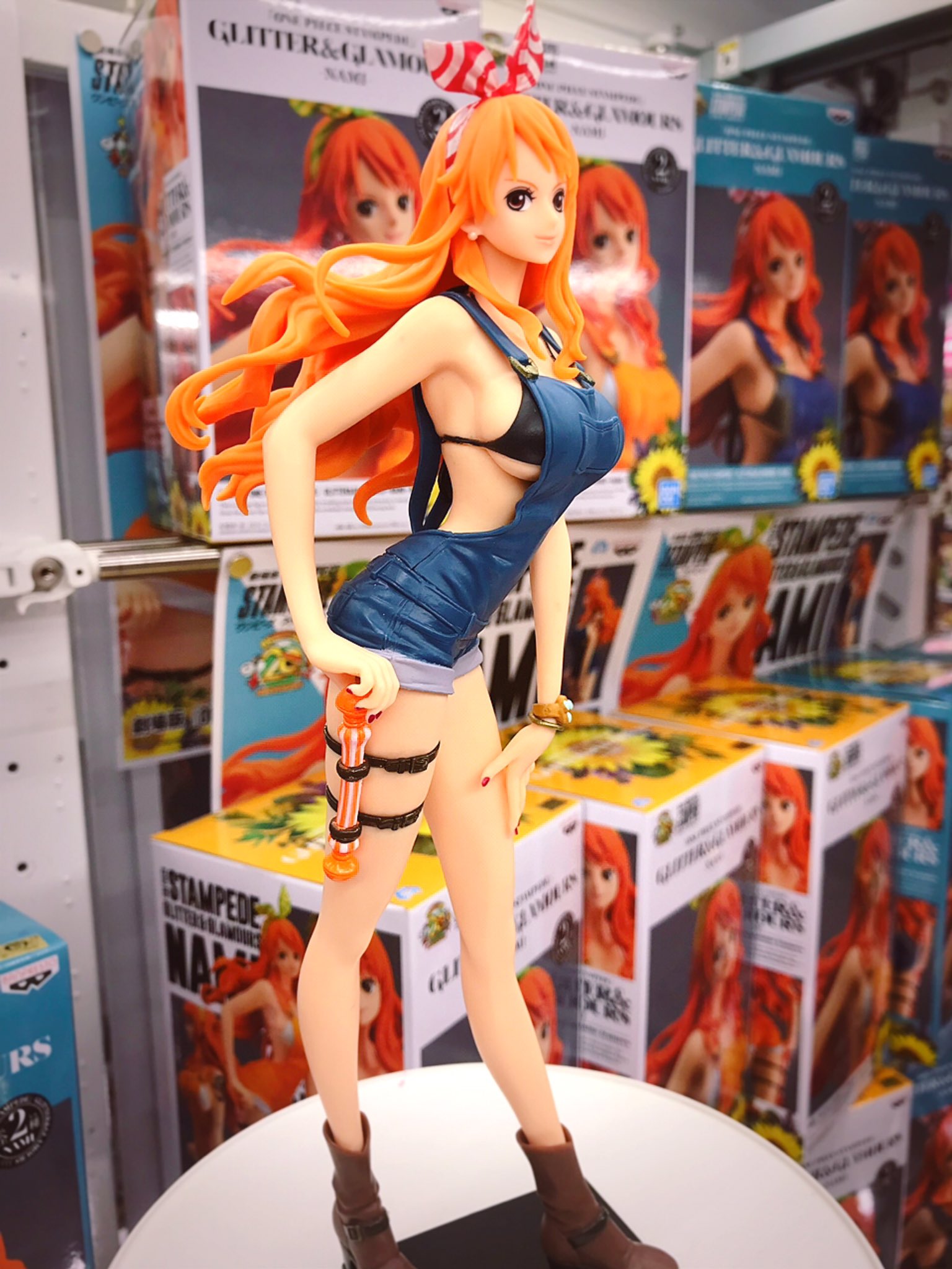 Nami Stampede Special Color ของแท้ JP แมวทอง - Glitter & Glamours Banpresto [โมเดลวันพีช]