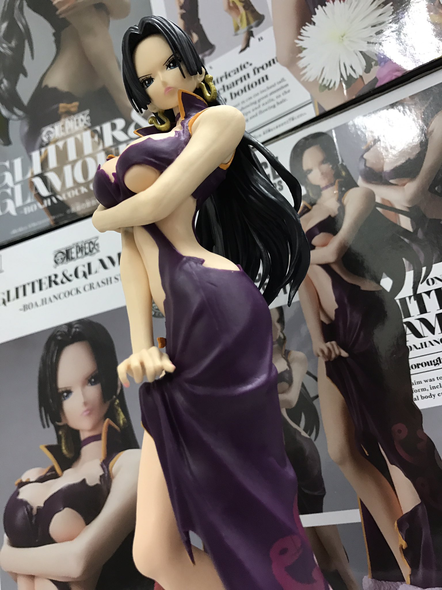 Boa Hancock Crash Style ของแท้ JP แมวทอง - Glitter & Glamours Banpresto [โมเดลวันพีช]