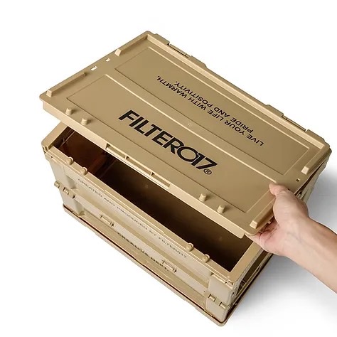 Portable Folding Storage Container S Khaki