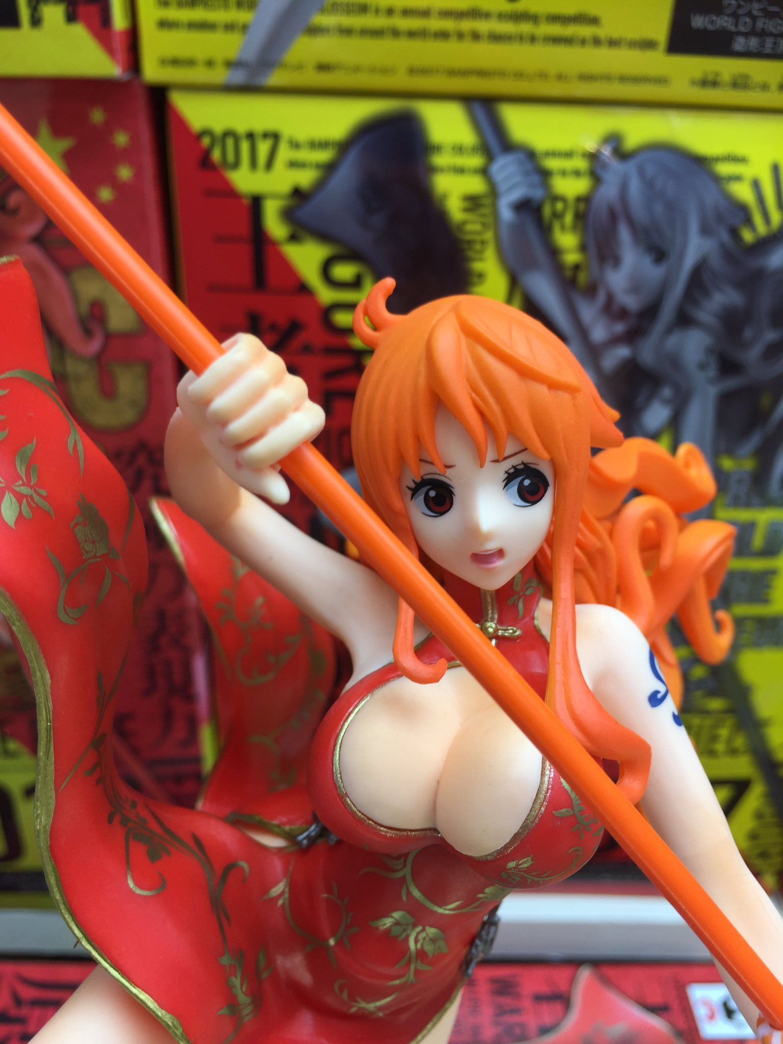 Nami ของแท้ JP แมวทอง - Banpresto World Figure Colosseum [โมเดลวันพีช]