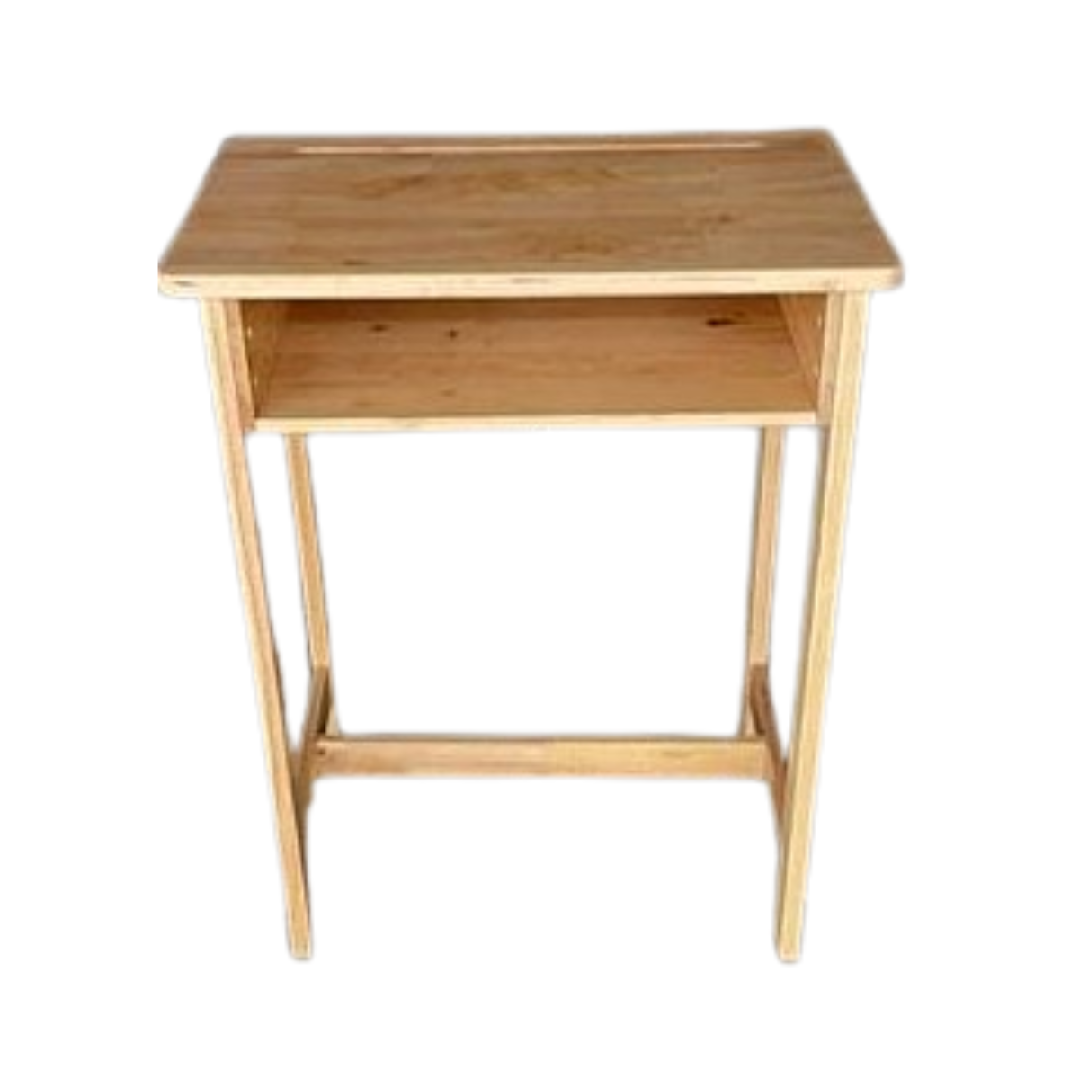 โต๊ะเรียนไม้ ชุดโต๊ะพร้อมเก้าอี้ เรียนเดี่ยว ไม้แท้ ผลิตในไทย เฟอร์นิเจอร์เด็ก สำหรับเด็กอนุบาล-ประถม ขนาดโต๊ะ 60*40*75ซม.