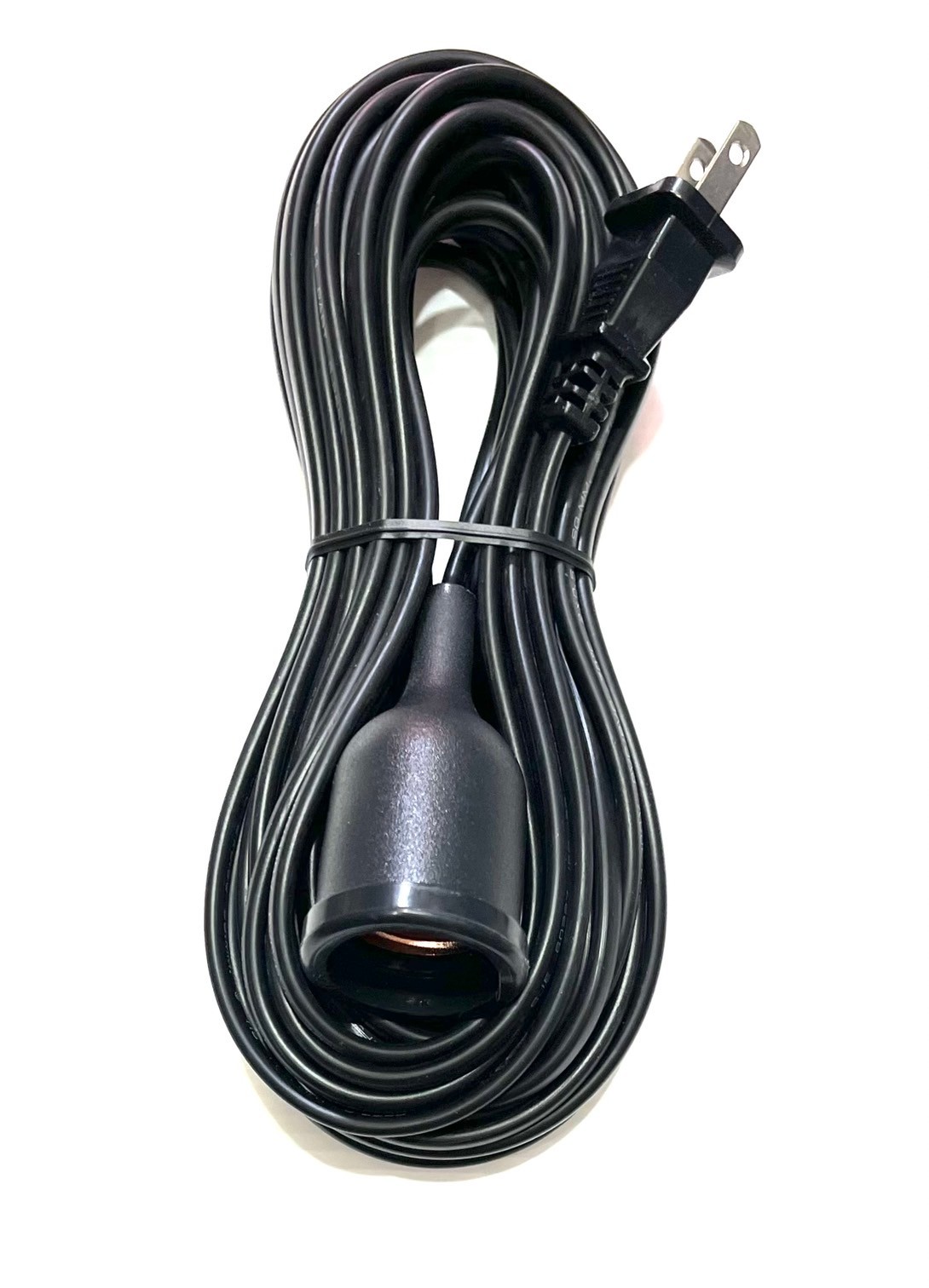 สายไฟ 2*0.5 SQ.MM. พร้อมขั้วยางกันน้ำ E27 ยาว 10 ม