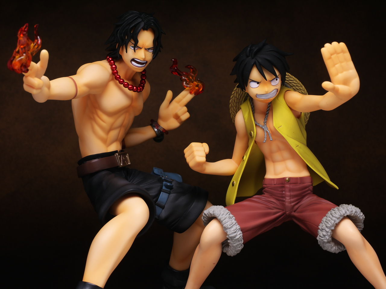 Brother Set ของแท้ JP แมวทอง - POP Deluxe Megahouse [โมเดลวันพีช] (2 ตัว)