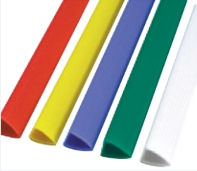 สันรูดพลาสติก 15มม. A4 คละสี (12อัน/ห่อ)