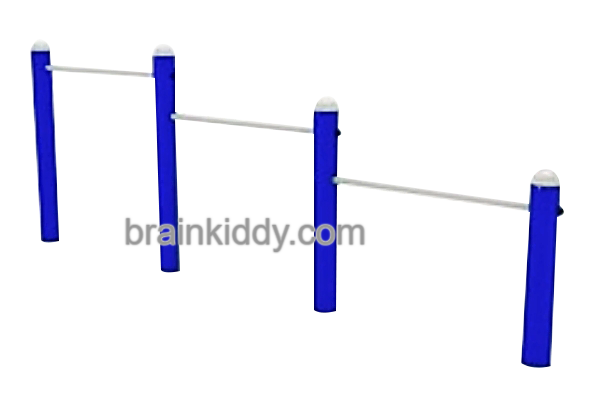 เครื่องออกกำลังกาย กลางแจ้ง ชุดอุปกรณ์ บริหารแขน หน้าอก หัวไหล่ แบบบาร์ ดันข้อ 3 ระดับ ลานกีฬา อเนกประสงค์ สนามกีฬา ขนาด 11 x 311 x 110 ซม.