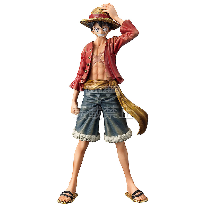 Luffy ของแท้ JP แมวทอง - Grandline Men Banpresto [โมเดลวันพีช]