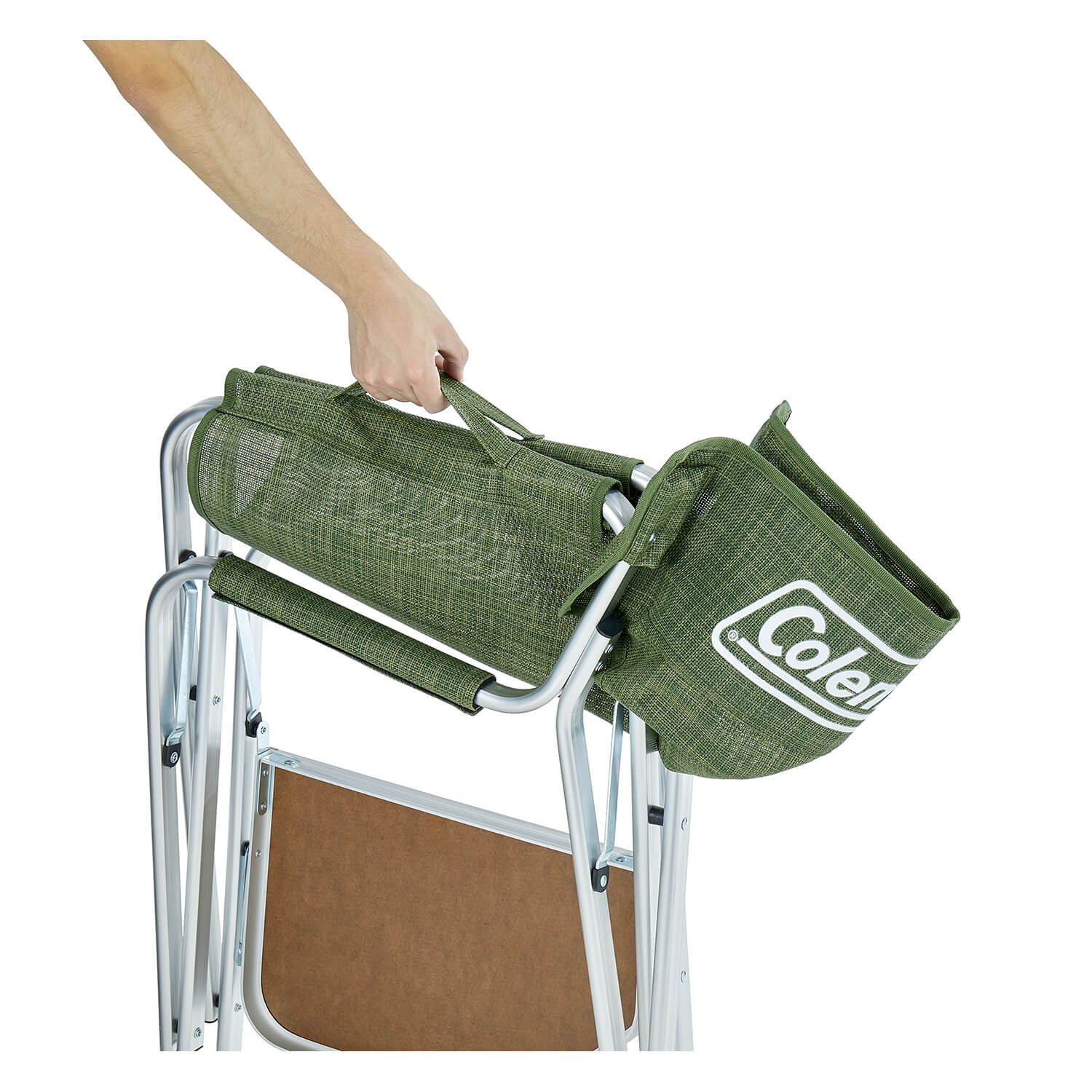 JP Aluminum Deck Chair Mesh Olive 2205815