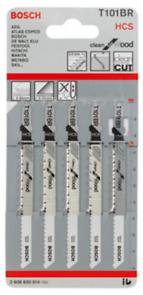 ใบจิ๊กซอว์ BOSCH T101BR ลามิเนตหนา-ฟันย้อย (แพ็คละ 5ใบ)