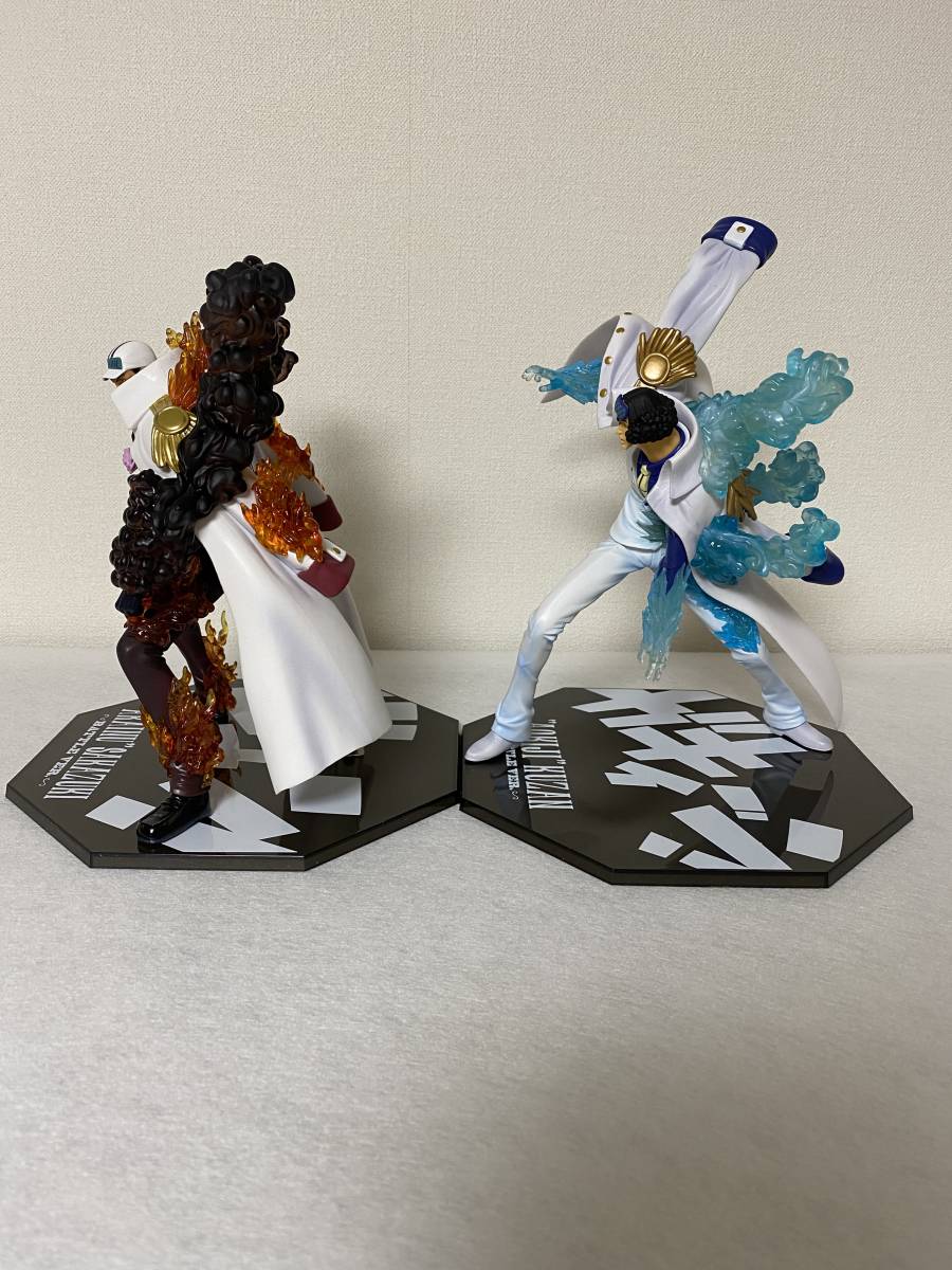Akainu VS Aokiji ของแท้ JP แมวทอง - Figuarts Zero Bandai [โมเดลวันพีช] (2 ตัว)