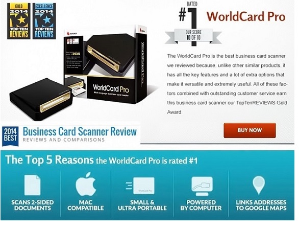 เครื่องสแกนนามบัตร PenPower รุ่น WorldCard Pro