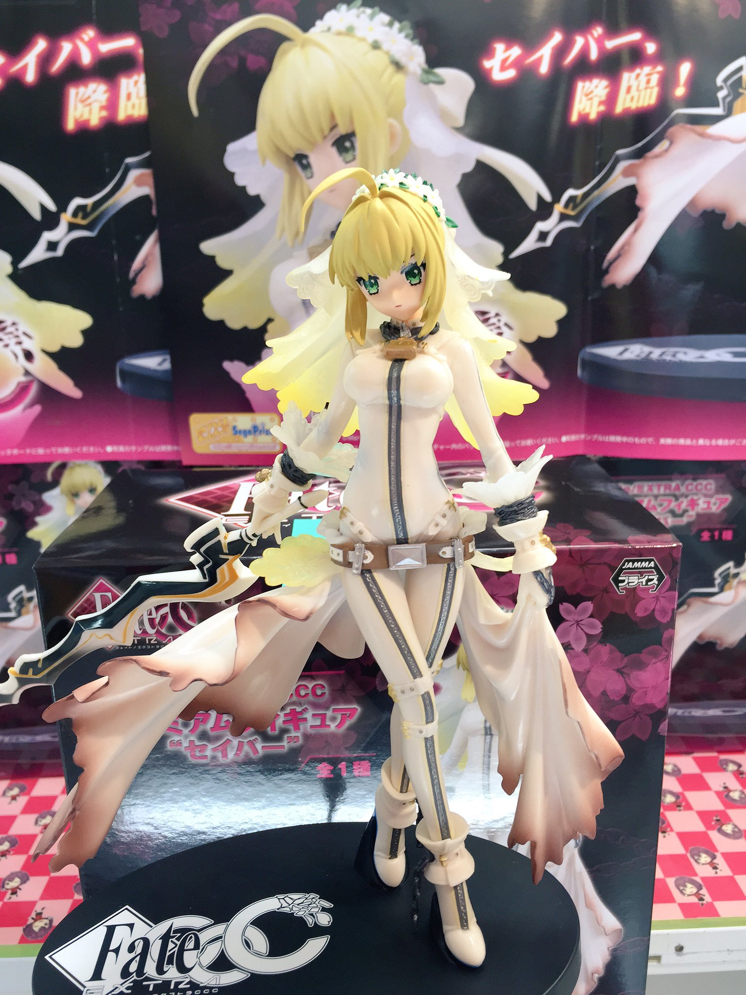 Saber ของแท้ JP - FATE/EXTRA CCC Sega [โมเดล Fate Stay Night]