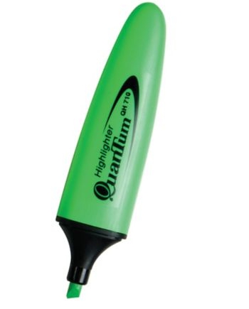 ปากกาเน้นข้อความ [QUANTUM] QH710 เขียว