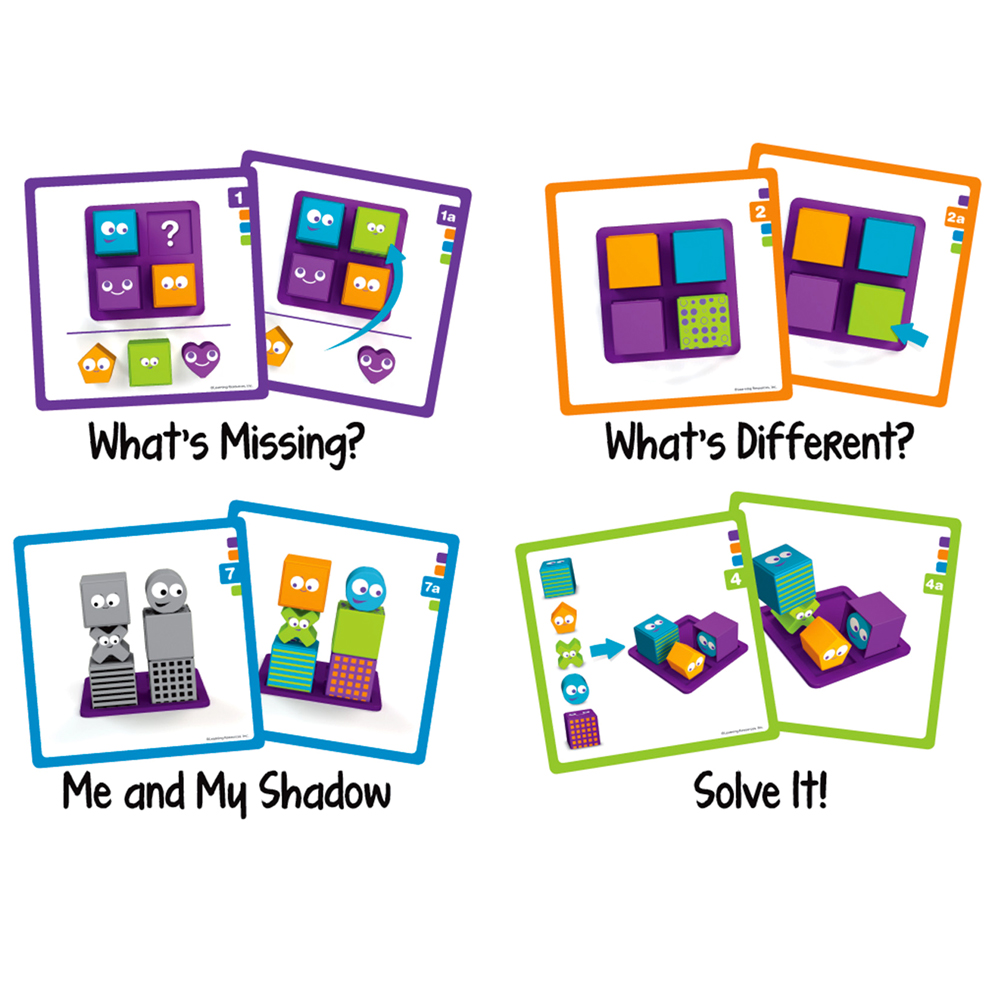 ชุดเกมรูปทรงปริศนา 3 มิติ พร้อมบล็อกก่อสร้าง และการ์ดกิจกรรม สื่อการสอนอนุบาล,ปฐมวัย, ,ของเล่นเสริมพัฒนาการ, ของเล่นเสริมทักษะ