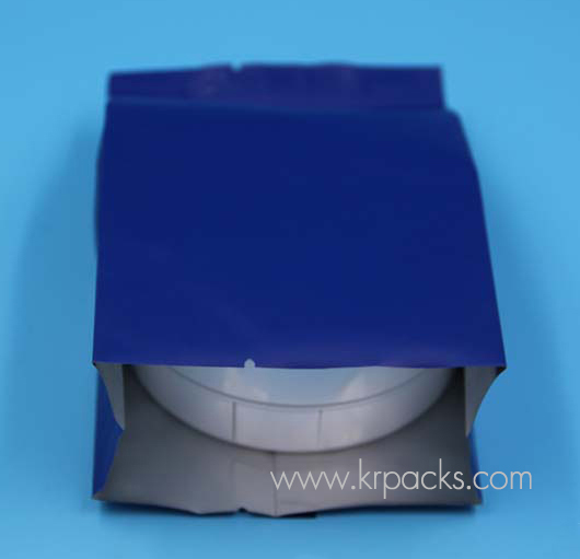 ถุงซีล พับข้าง สีน้ำเงิน เนื้อ MATT