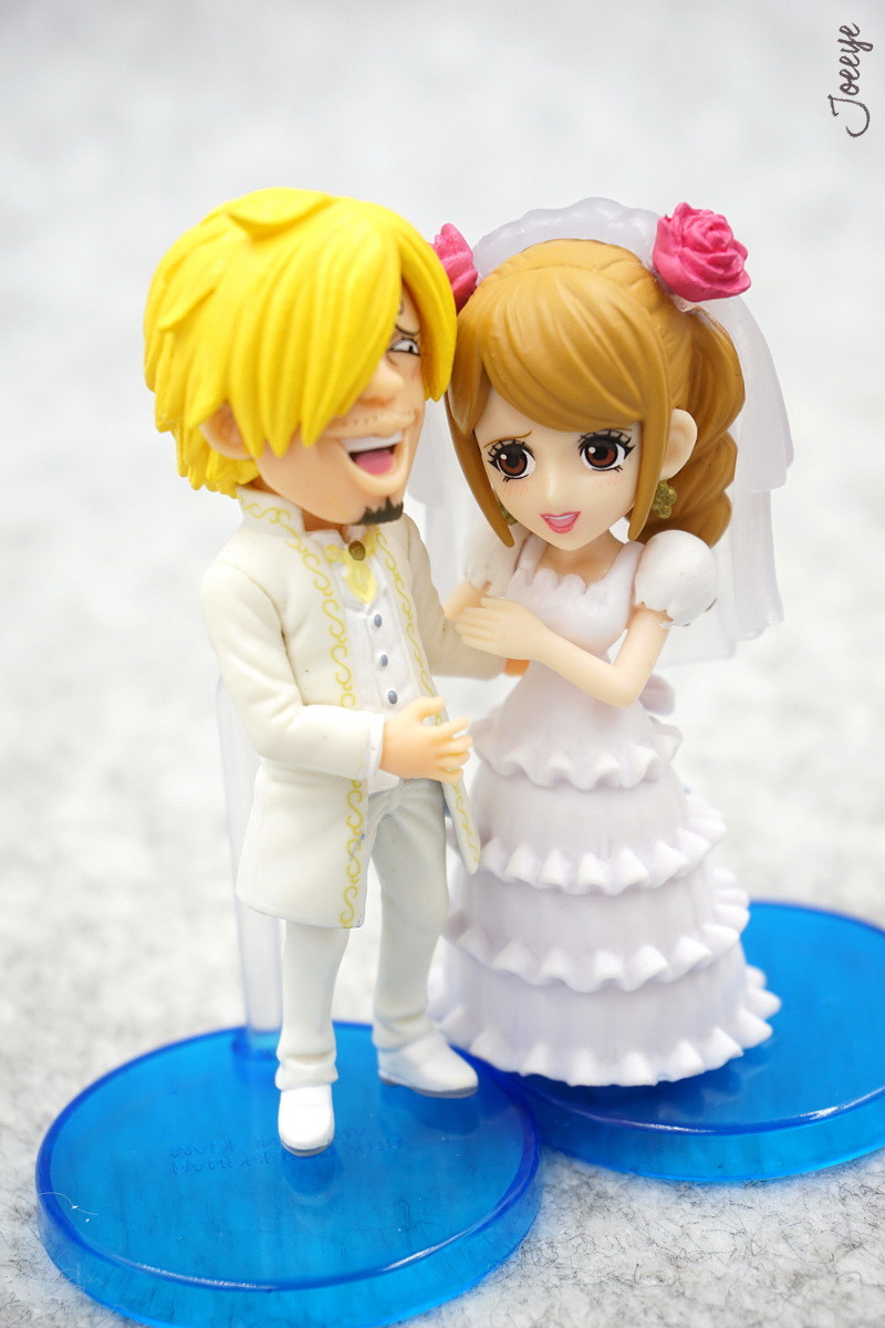 Sanji & Pudding Wedding ของแท้ JP แมวทอง - WCF Banpresto [โมเดลวันพีช] (2 ตัว)