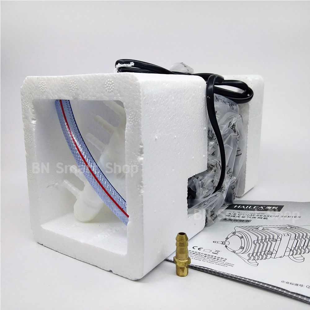 ปั้มลม ปั้มออกซิเจน 45 วัตต์ HAILEA รุ่น ACO-318 ต่อใช้งานได้ขั้นต่ำ 6 หัว