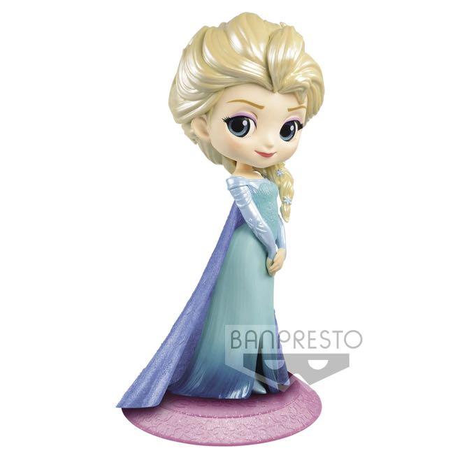 Elsa - Glitter Line ของแท้ JP - Q Posket Banpresto [โมเดล Disney]