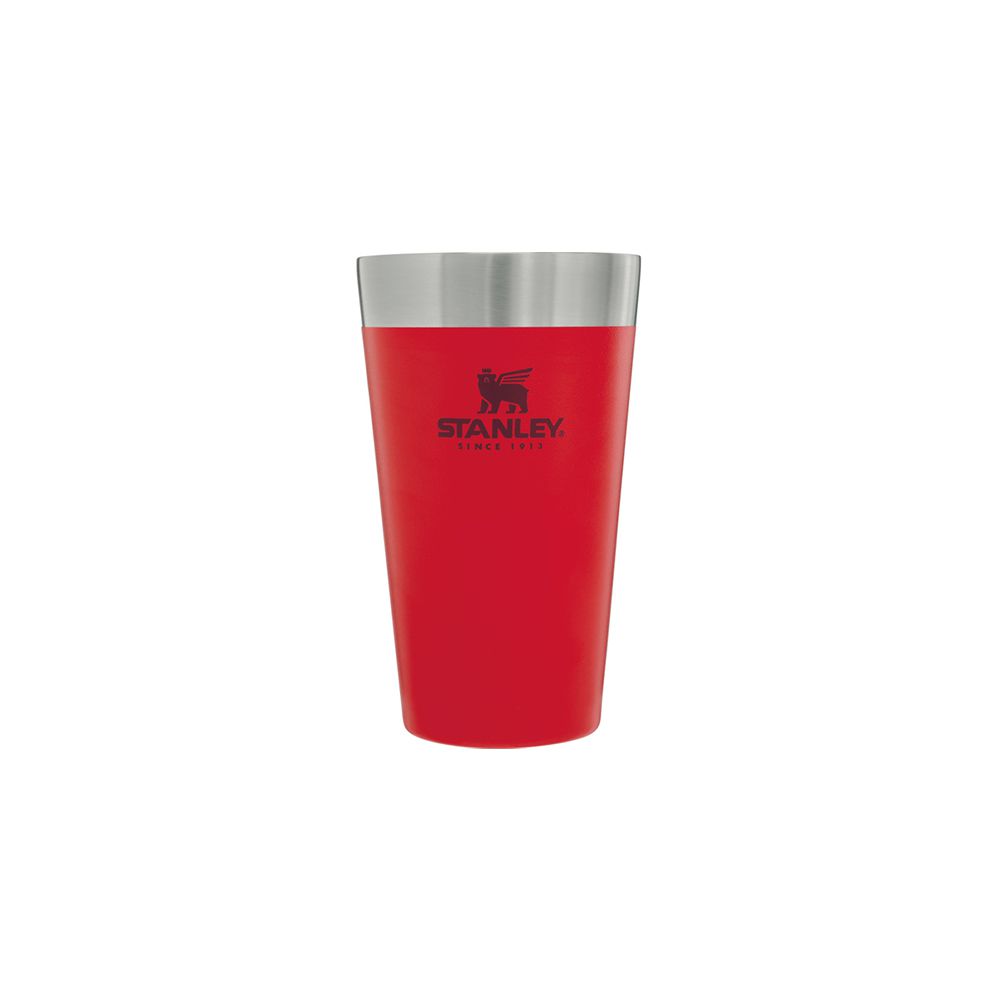 Adventure Stacking Beer Pint 16Oz Flannel Red