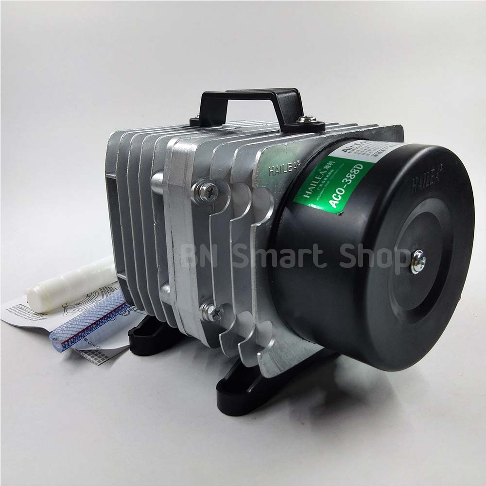 ปั้มลม ปั้มออกซิเจน ปั้มลูกสูบ 85 วัตต์ HAILEA รุ่น ACO-388D ฟรีสายยาง 10ม. หัวทรายจิ๋ว 10หัว พร้อมใช้งาน