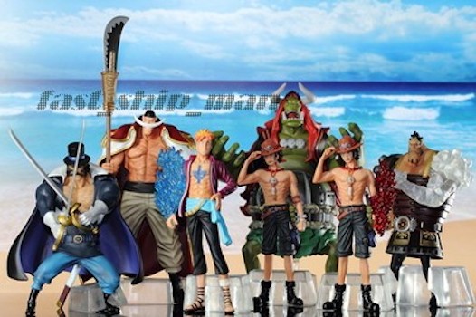 Whitebeard Pirate Set ของแท้ JP แมวทอง - Super Modeling Soul Bandai [โมเดลวันพีช] (7 ตัว)