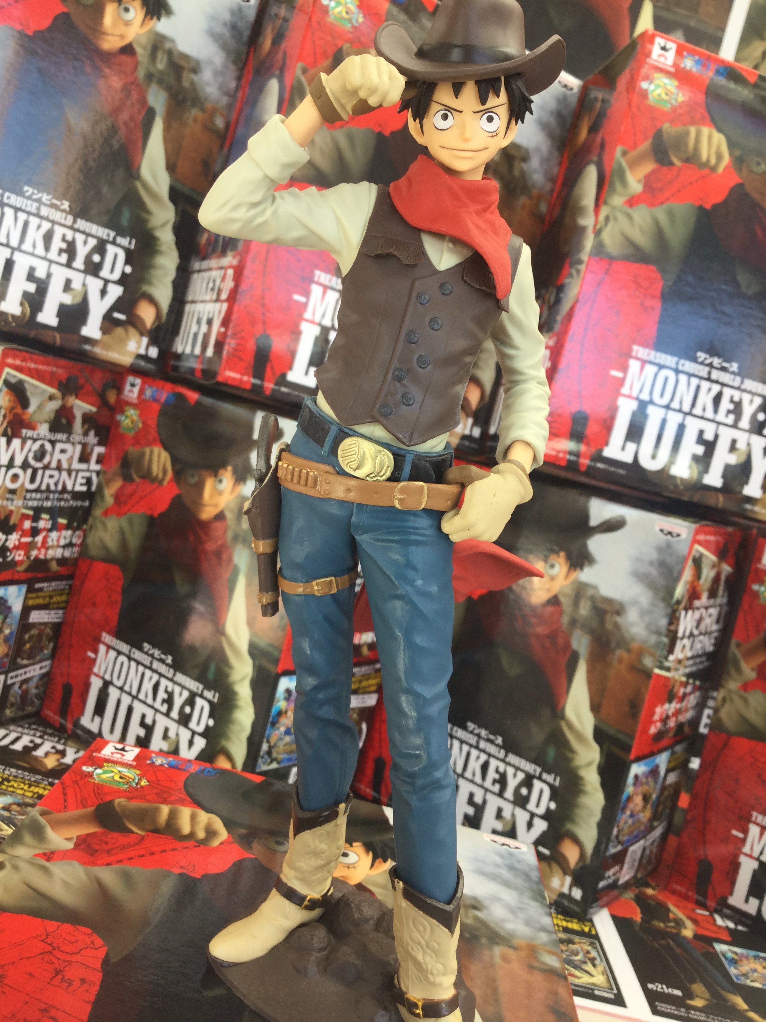Luffy ของแท้ JP แมวทอง - Treasure Cruise World Journey Banpresto [โมเดลวันพีช]