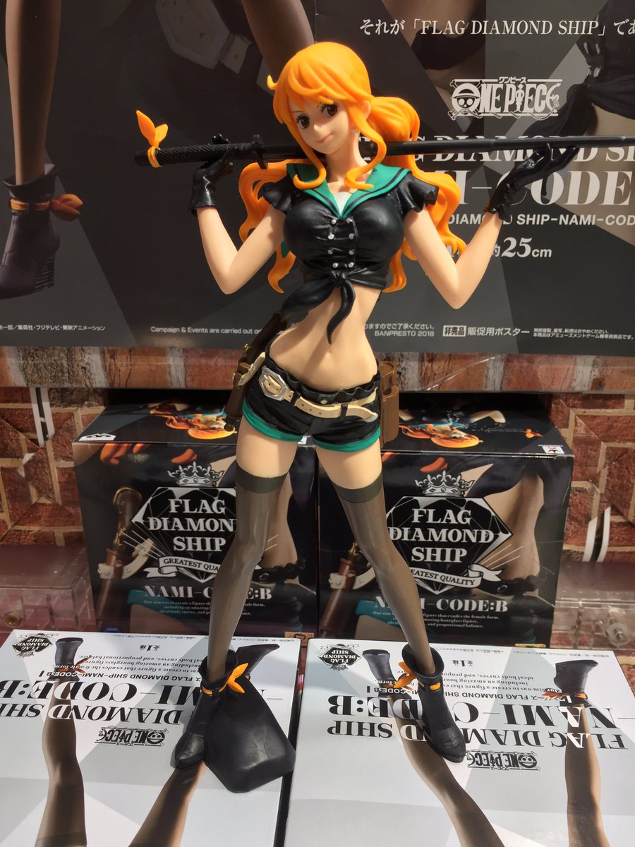 Nami Code B ของแท้ JP แมวทอง - Flag Diamond Ship Banpresto [โมเดลวันพีช]