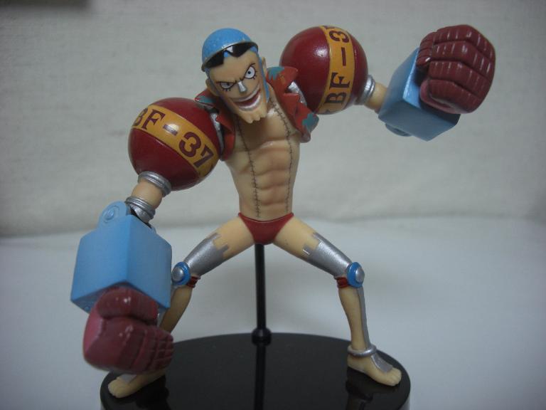 Franky ของแท้ JP แมวทอง - Half Age Characters Bandai [โมเดลวันพีช]