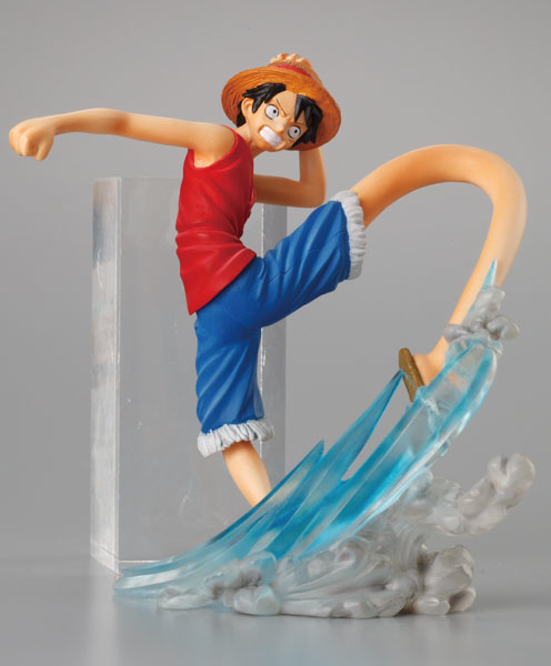 Luffy ของแท้ JP แมวทอง - Attack Motions Bandai [โมเดลวันพีช]