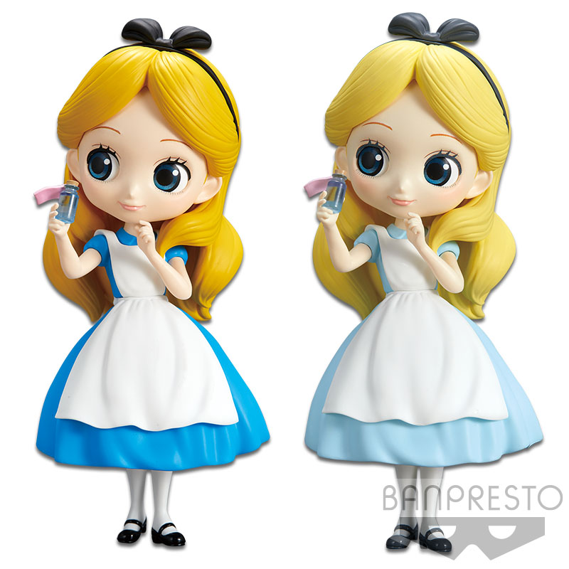 Alice Thinking Time - Pastel Color ของแท้ JP - Q Posket Banpresto [โมเดล Disney]
