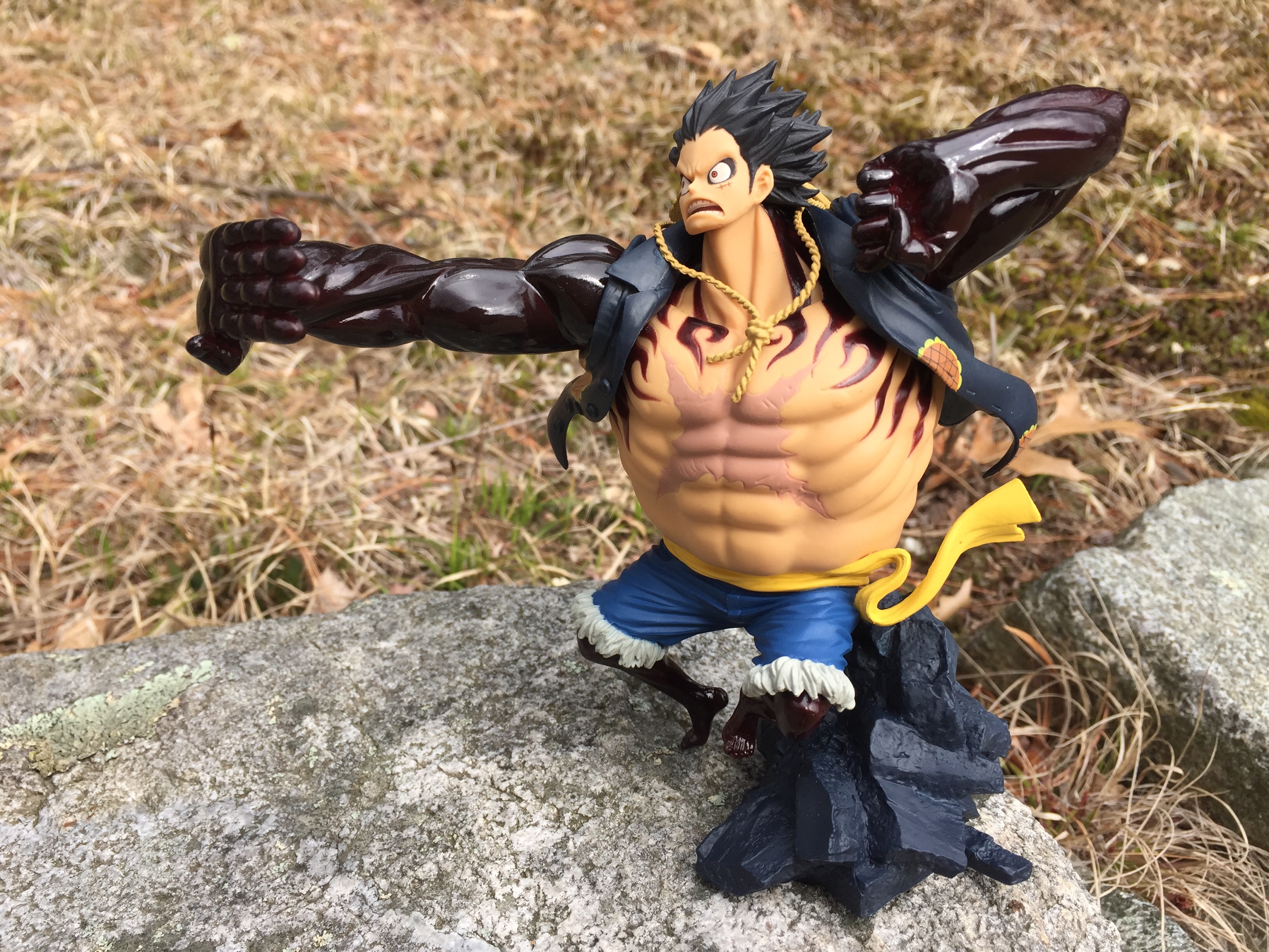 Luffy Gear 4 ของแท้ JP แมวทอง - Scultures Banpresto [โมเดลวันพีช]
