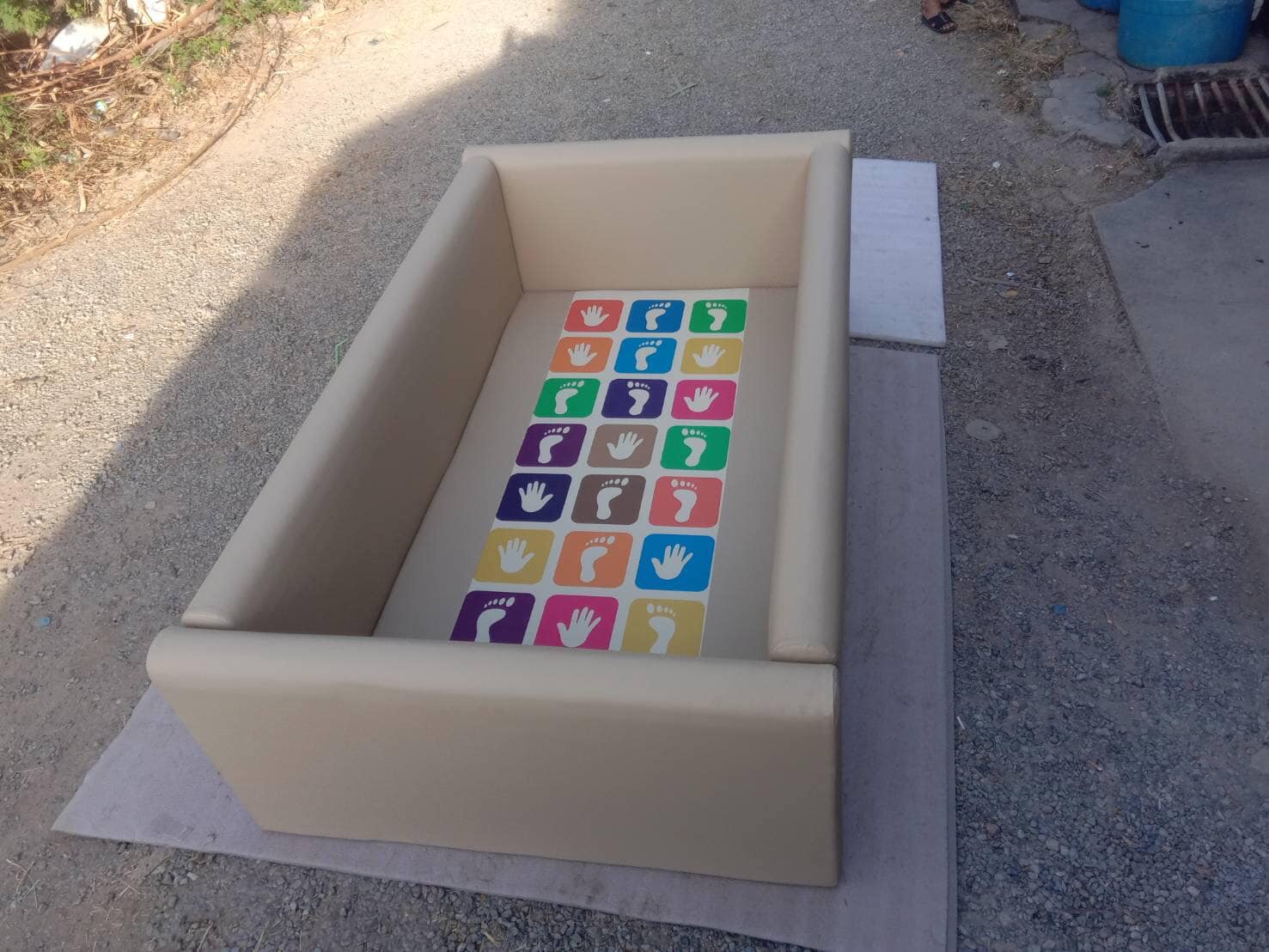 BRN-J-05680 คอกกั้นเด็กฝึกกระโดด, เตียงเด็ก,เบาะนุ่ม,คอกกั้น,บ่อบอล,เครื่่องเล่นในร่ม, หนัง pvc, พร้อมส่ง, ขนาด : 106x198 ซม.