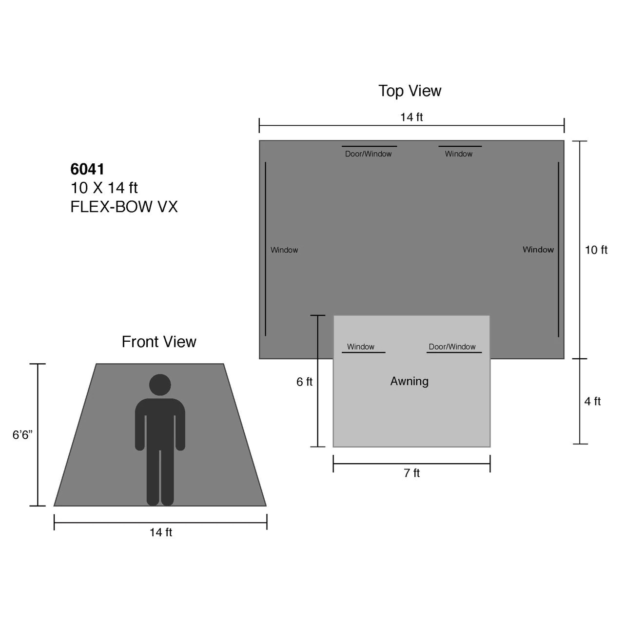 Kodiak 10 x 14 ft. Flex-Bow VX Tent