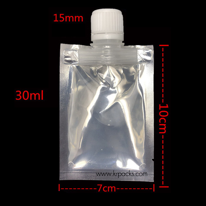 ถุงฝาเกลียว / ถุงเทสเตอร์ / ซองเทสเตอร์ หน้าใส หลังเงิน