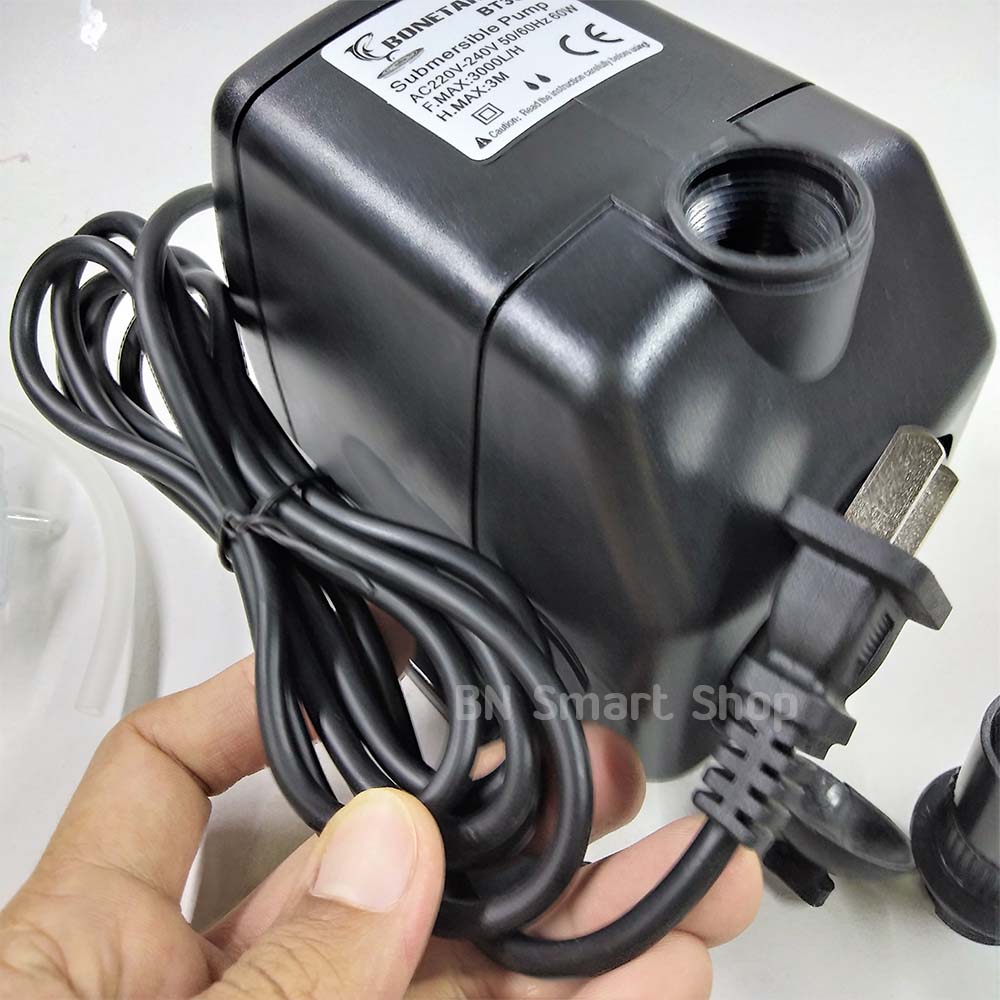 ปั้มน้ำ BONETAR รุ่น BT3550 กำลัง 60 วัตต์ 3000L/H ทำน้ำพุ ทำน้ำวน เพิ่มออกซิเจน