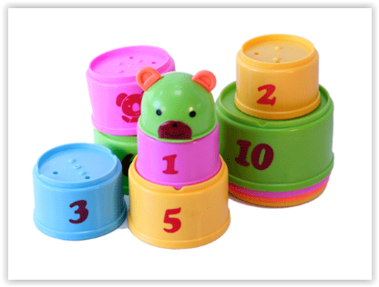 1564 ถ้วยเรียงขนาด ของเล่นเสริมพัฒนาการ ,ของเล่นเสริมทักษะ,ของเล่นเด็ก, สื่อการสอนอนุบาล